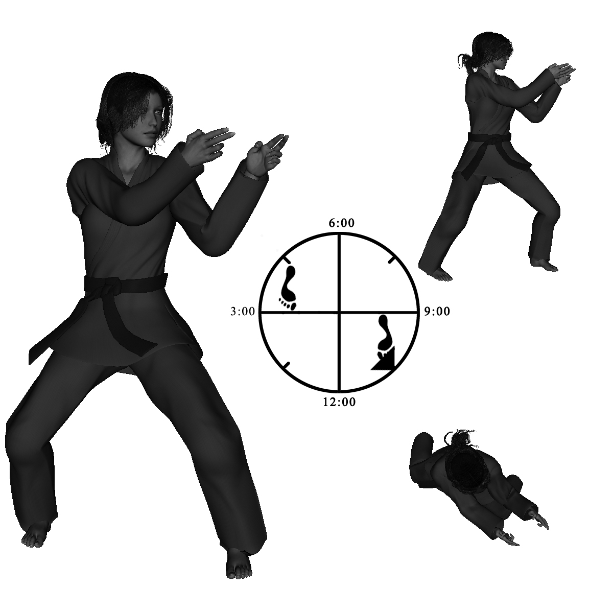 10d-1) Left Neutral with Left and Right hands in Vertical, Two-Finger Poke positioning