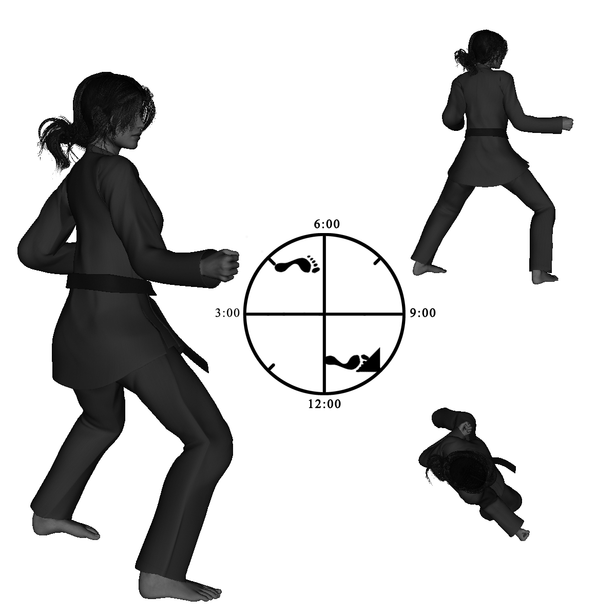 11b) Right Neutral with Right, Snapping Vertical Punch