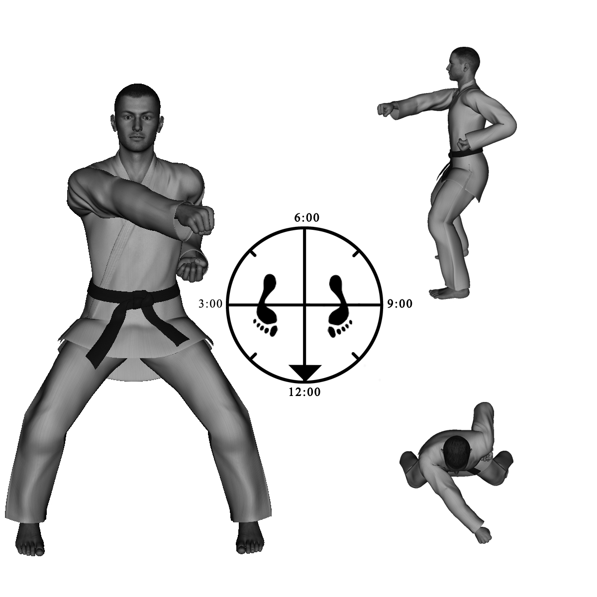 54) Right Straight Punch (10:30H)