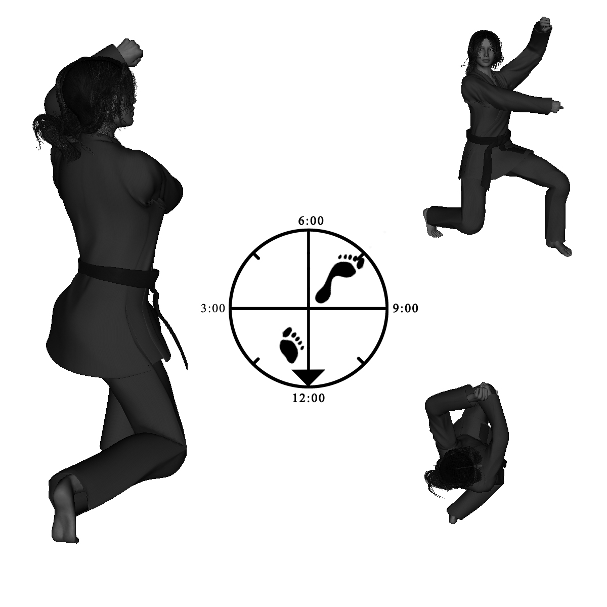 6a) Right Rear Twist (Transitory) (see Appendix E - Note: 1)