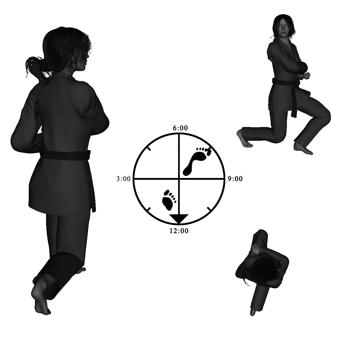 6b) Right Rear Twist - chambered ("V" step) (Transitory) (see Appendix E - Note: 1)