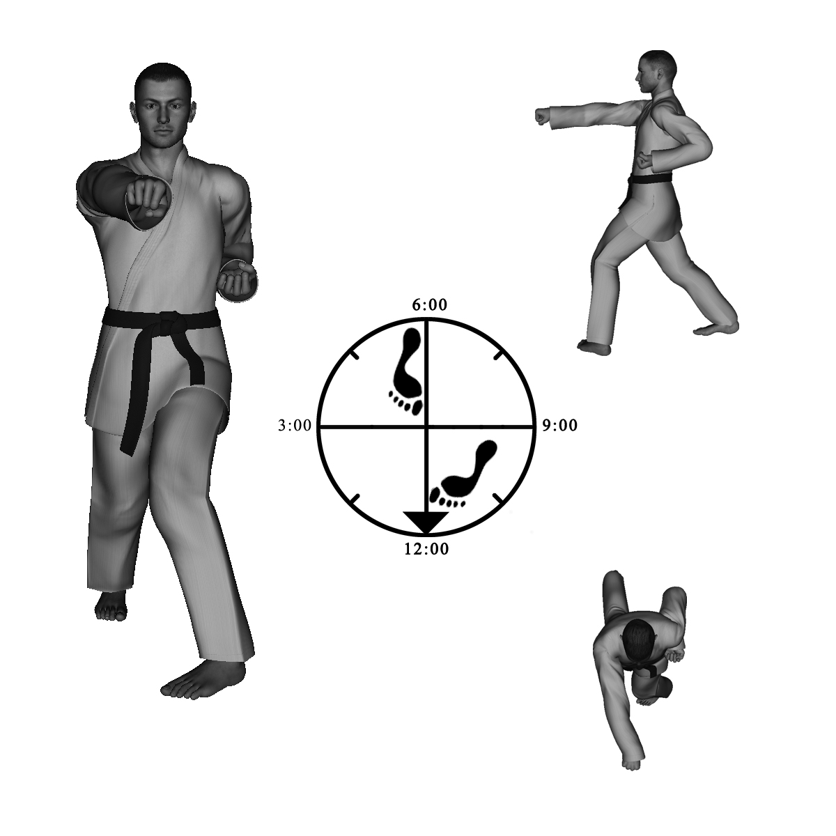 5) Right Thrusting Straight Punch