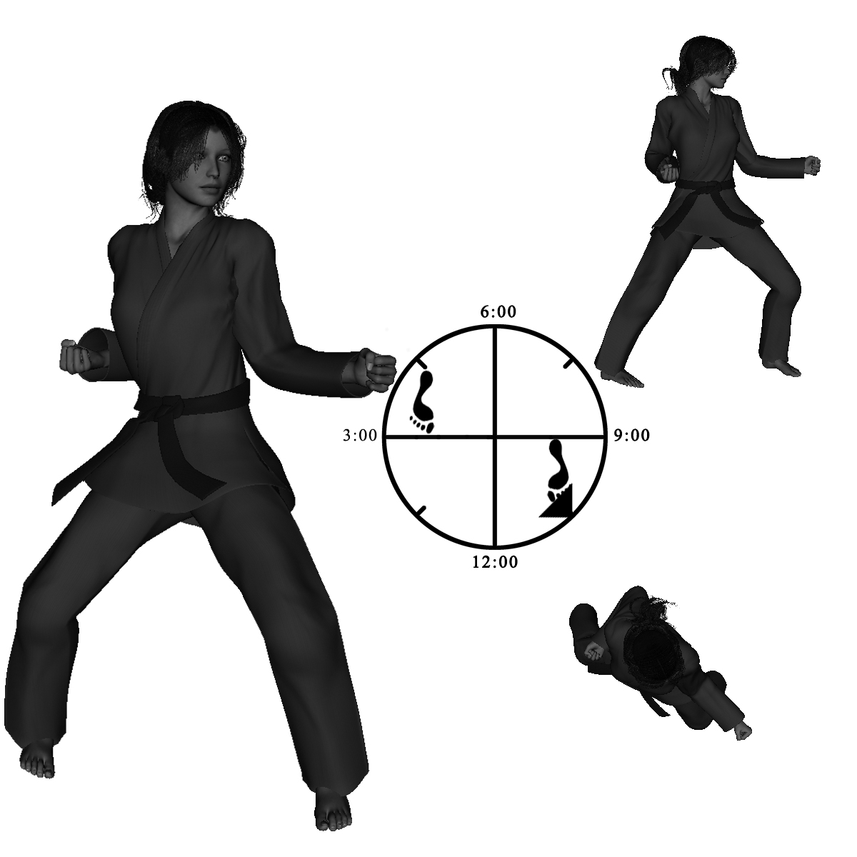 12b) Left Neutral with Left, Snapping Vertical Punch