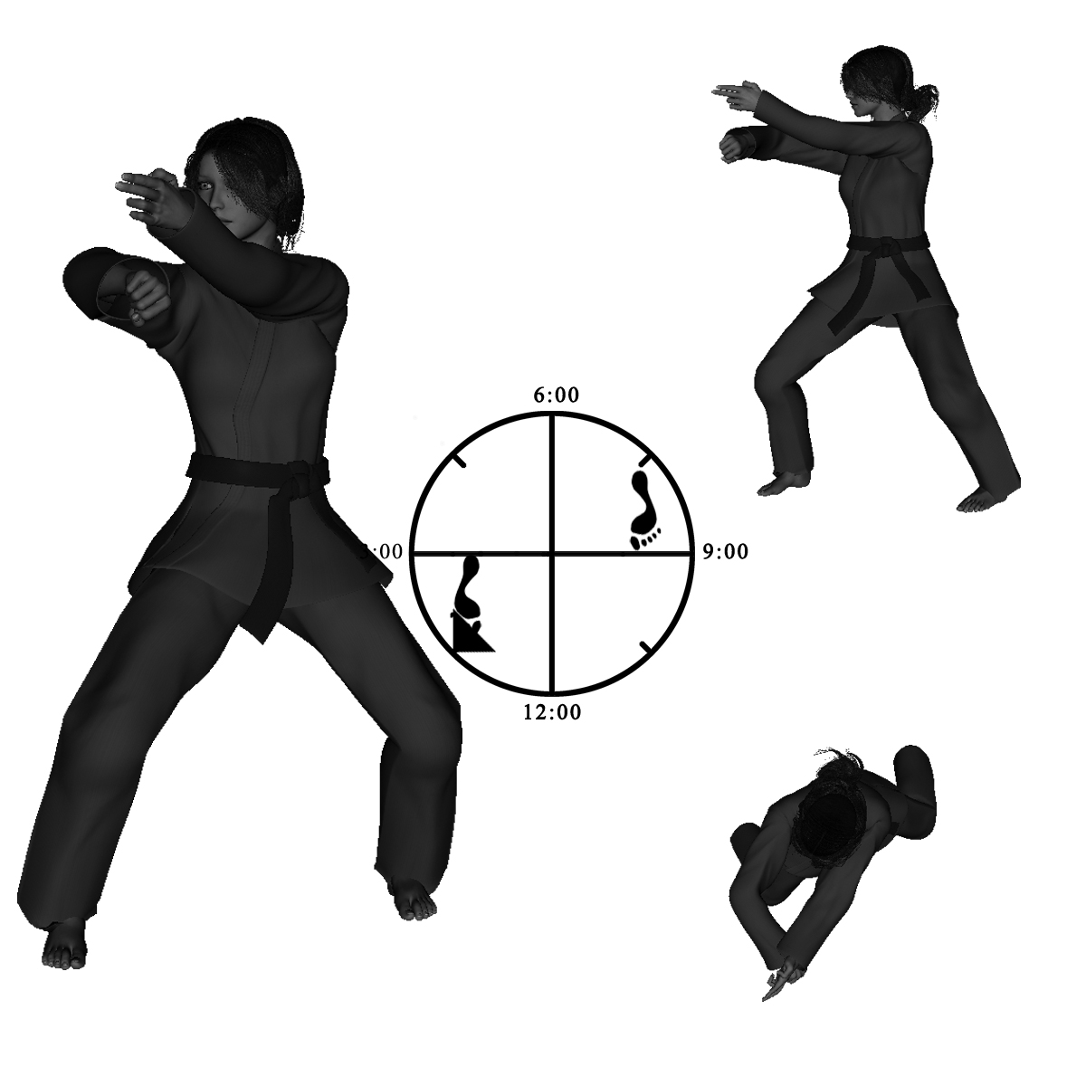 9c) Right Neutral with Left, Vertical, Two-Finger Poke