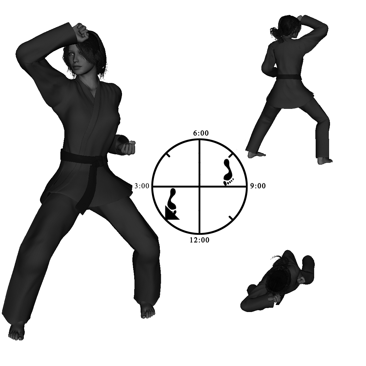 16c) Right Neutral with Right, Outward, Overhead Elbow