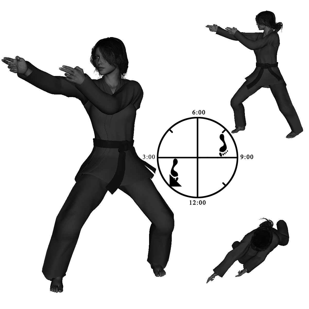 9d-2) Right Neutral with Right, Vertical, Two-Finger Poke