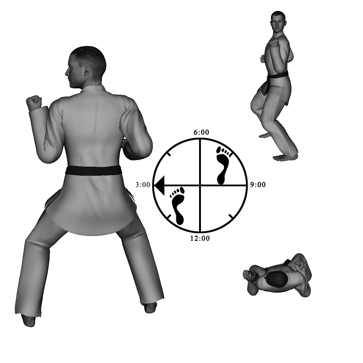 10c) Left Cock (drop of Elbow)