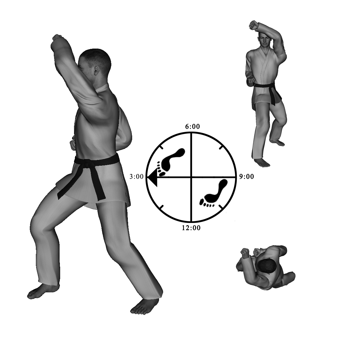 32) Left Upward Block (rear arm)
