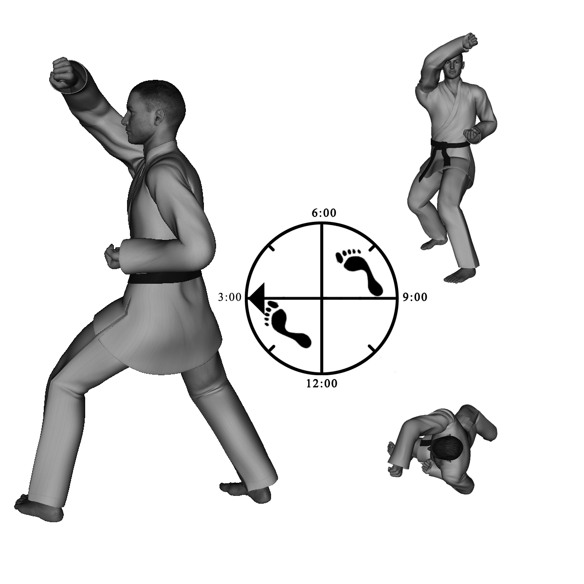 35) Right Upward Block (rear arm)