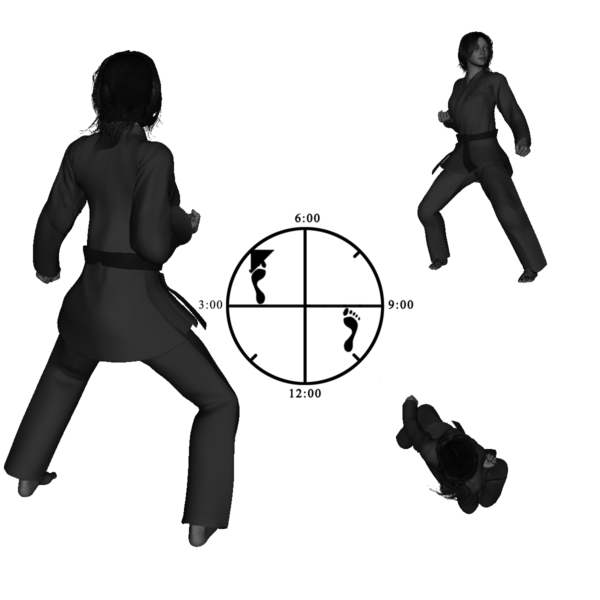 7b) Left Downward Block from left Neutral Bow with no check