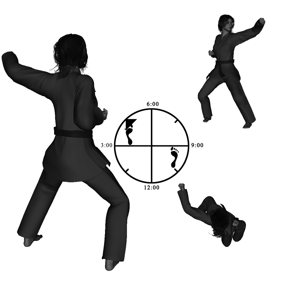 7b) Left Inverted, Vertical Back-knuckle