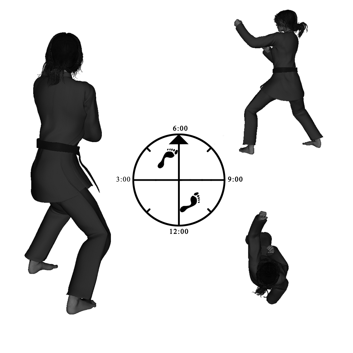 5e) Left Neutral Bow with Left Outward Back-knuckle