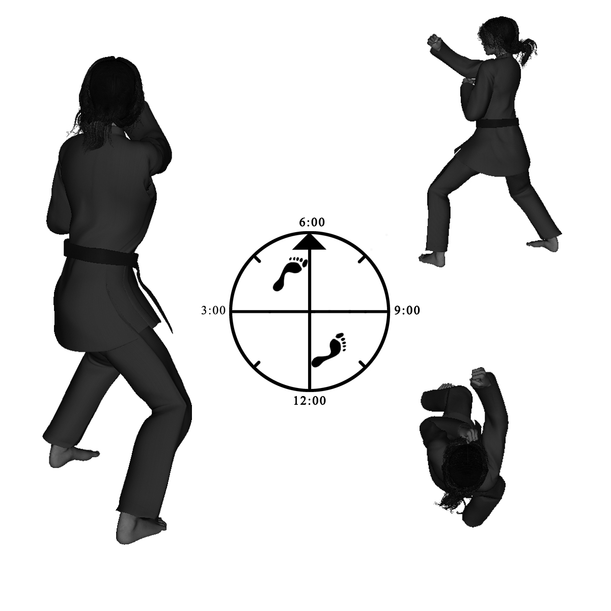 5d - 2) Left Neutral Bow with Right Outward Back-knuckle&nbsp;