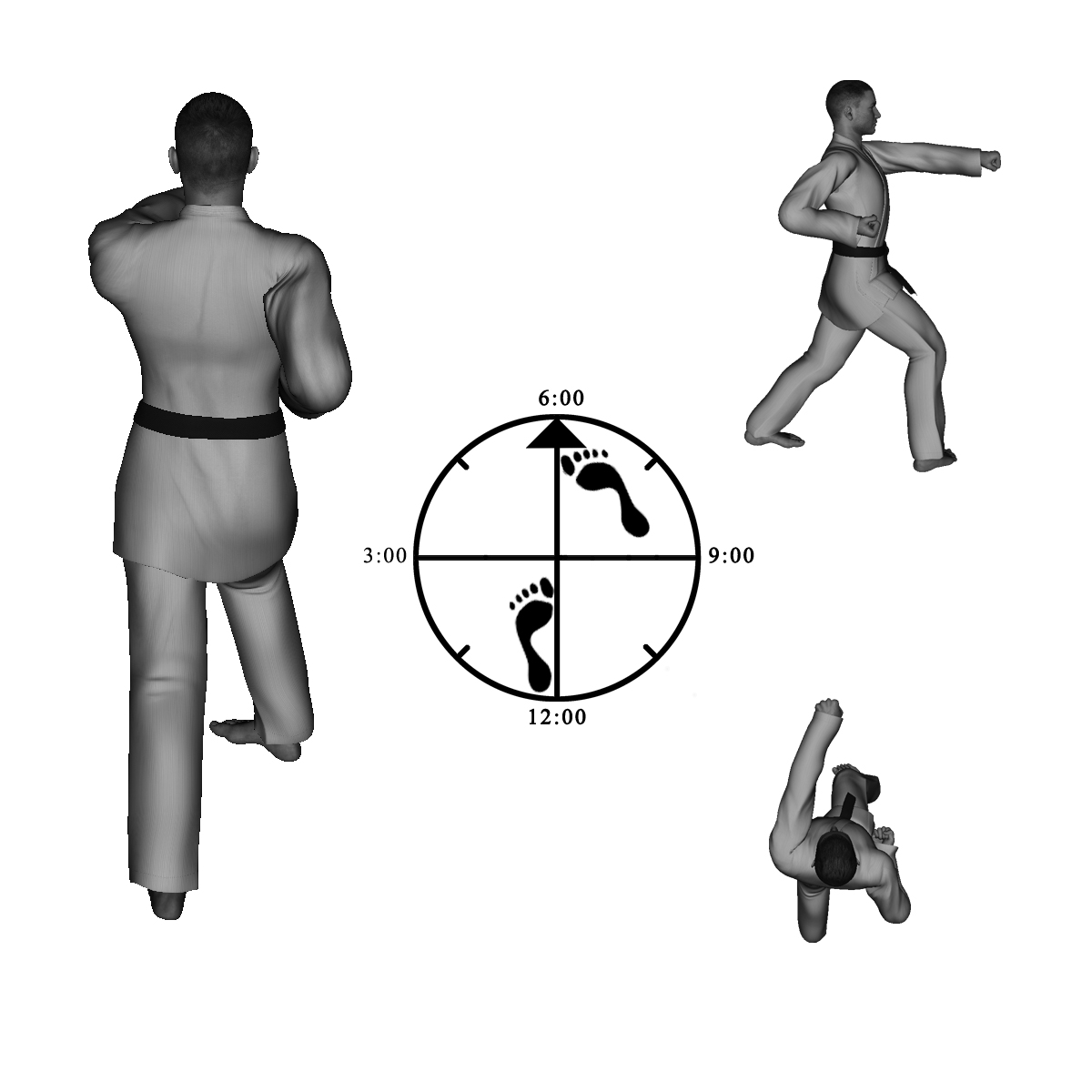 16) Left Thrusting Straight Punch