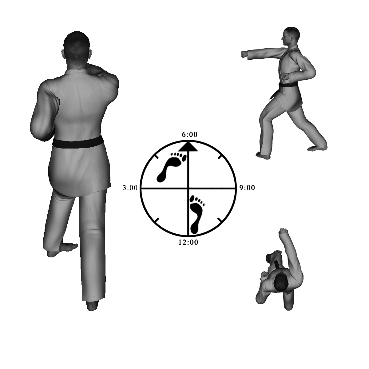 18) Right Thrusting Straight Punch