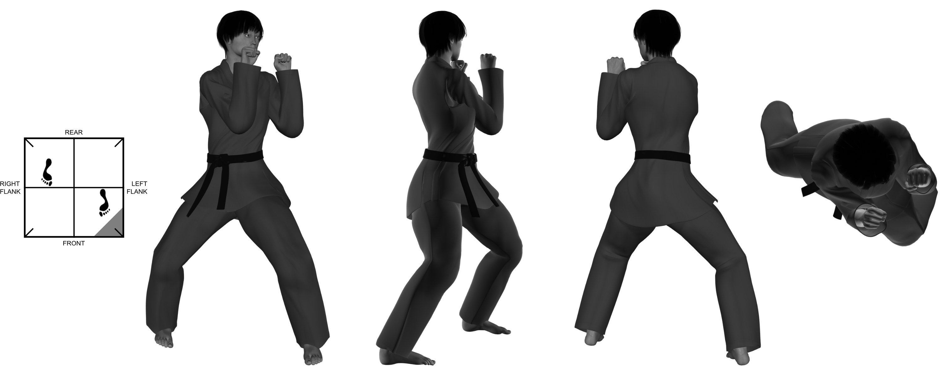 1c) (double) grab from (left) neutral bow