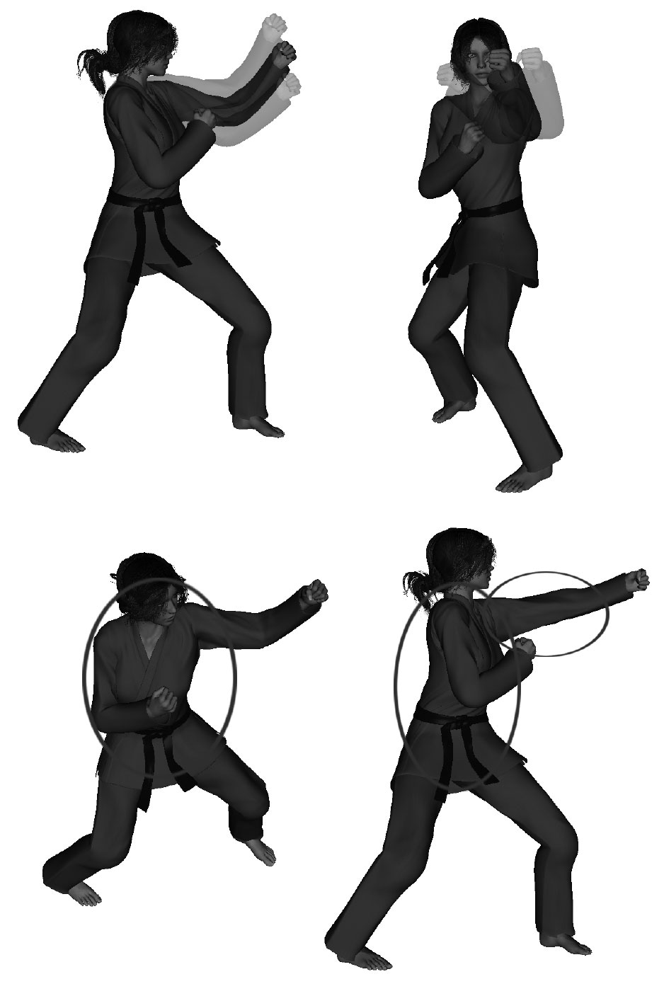 Examples of improper back-knuckle execution (front hand) improper height - high / low, width - narrow / wide stance over rotated, over reach - bending with elbow extended Examples of improper back-knuckle execution (front hand) improper height - high / low, width - narrow / wide stance over rotated, over reach - bending with elbow extended