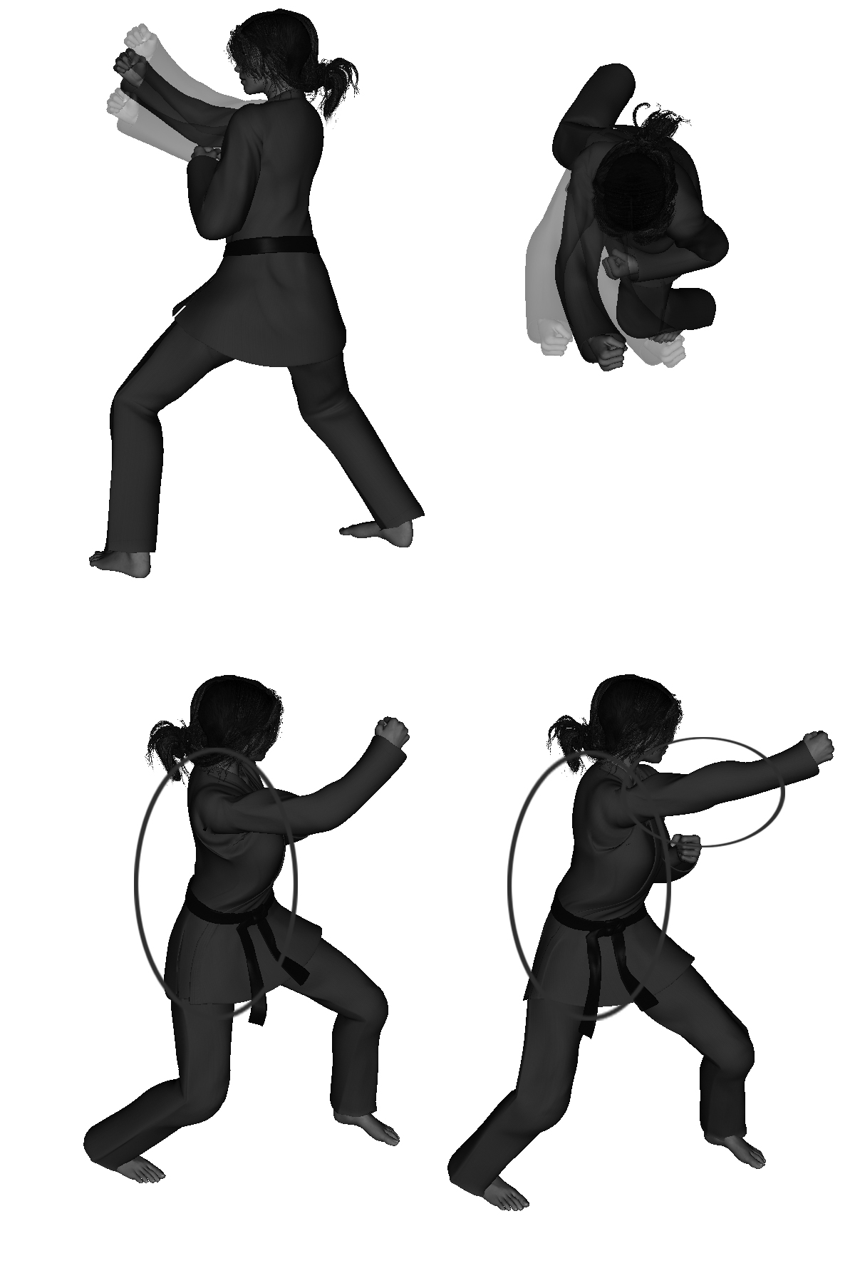 Examples of improper back-knuckle execution (rear hand) improper height - high / low, width - narrow / wide stance over rotated, over reach - bending with elbow extended Examples of improper back-knuckle execution (rear hand) improper height - high / low, width - narrow / wide stance over rotated, over reach - bending with elbow extended