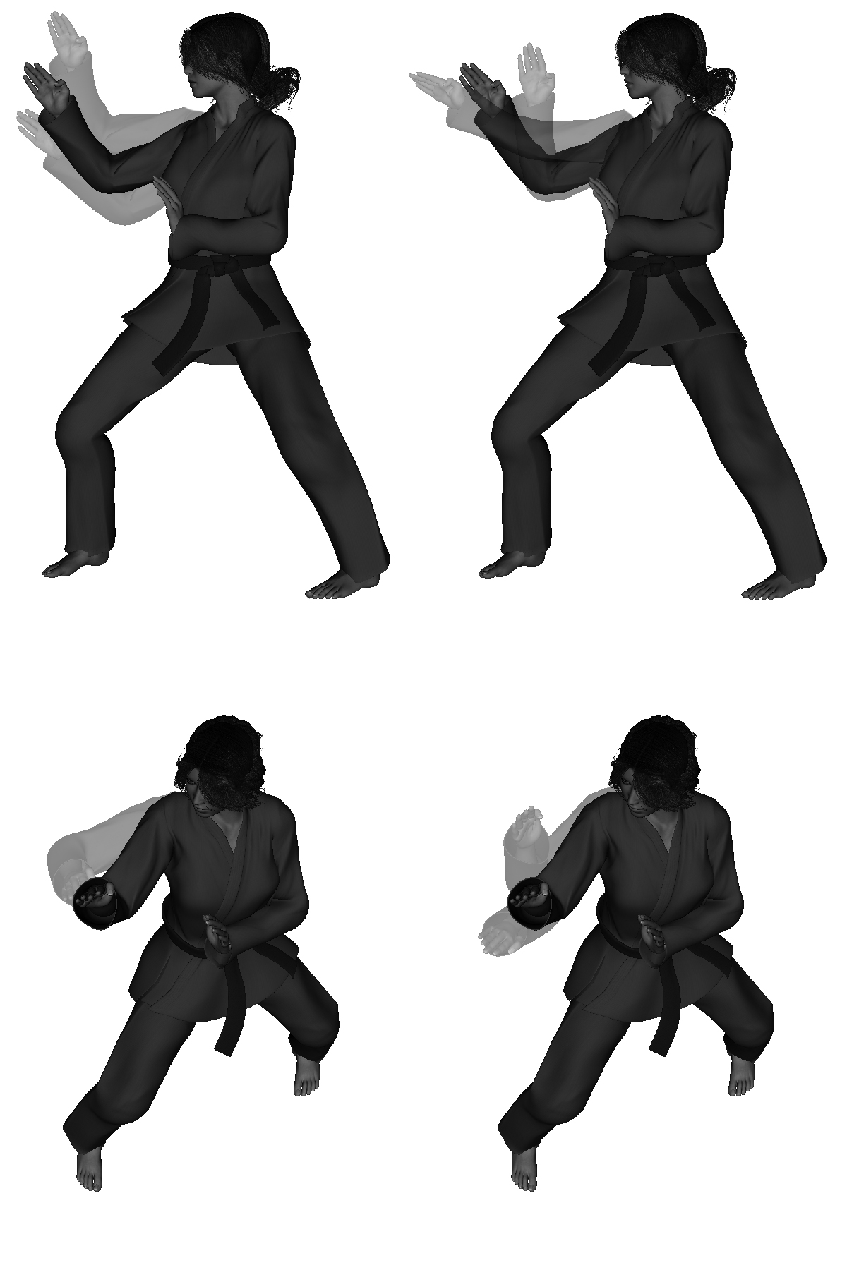 Examples of improper hand-sword execution (improper height - high / low, depth - close / far, elbow out, rotation - over / under) Examples of improper hand-sword execution (improper height - high / low, depth - close / far, elbow out, rotation - over / under)