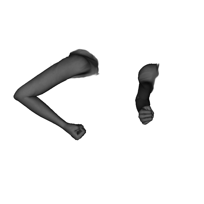 Example of improper backward elbow formation elbow not properly bent (no Compact Unit), improper hand rotation