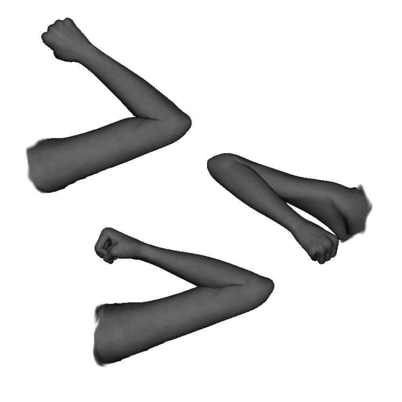 Example of improper upward elbow formation / alignment elbow not properly bent (no Compact Unit), hand not in-line with elbow (too low), hand not rotated properly