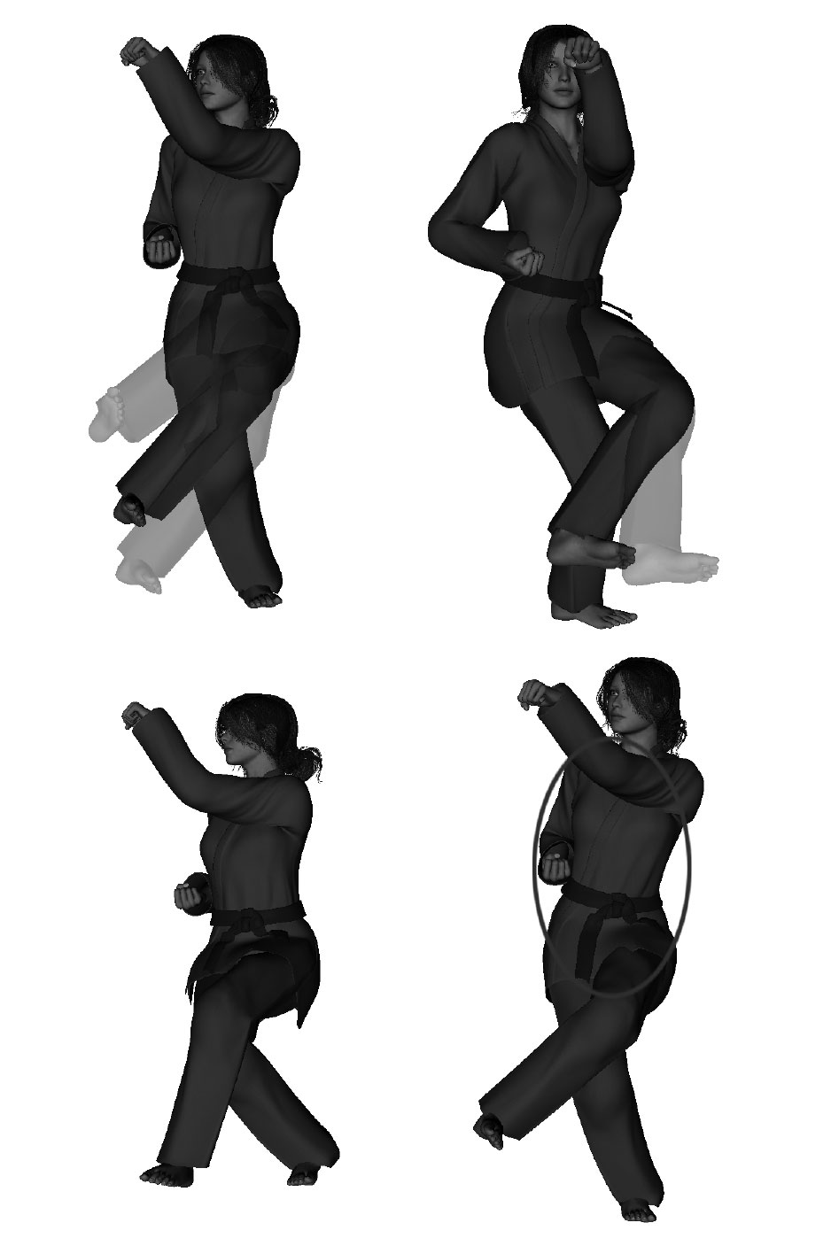 Examples of improper instep kick execution improper height - high / low, width - wide, not executed, leaning away