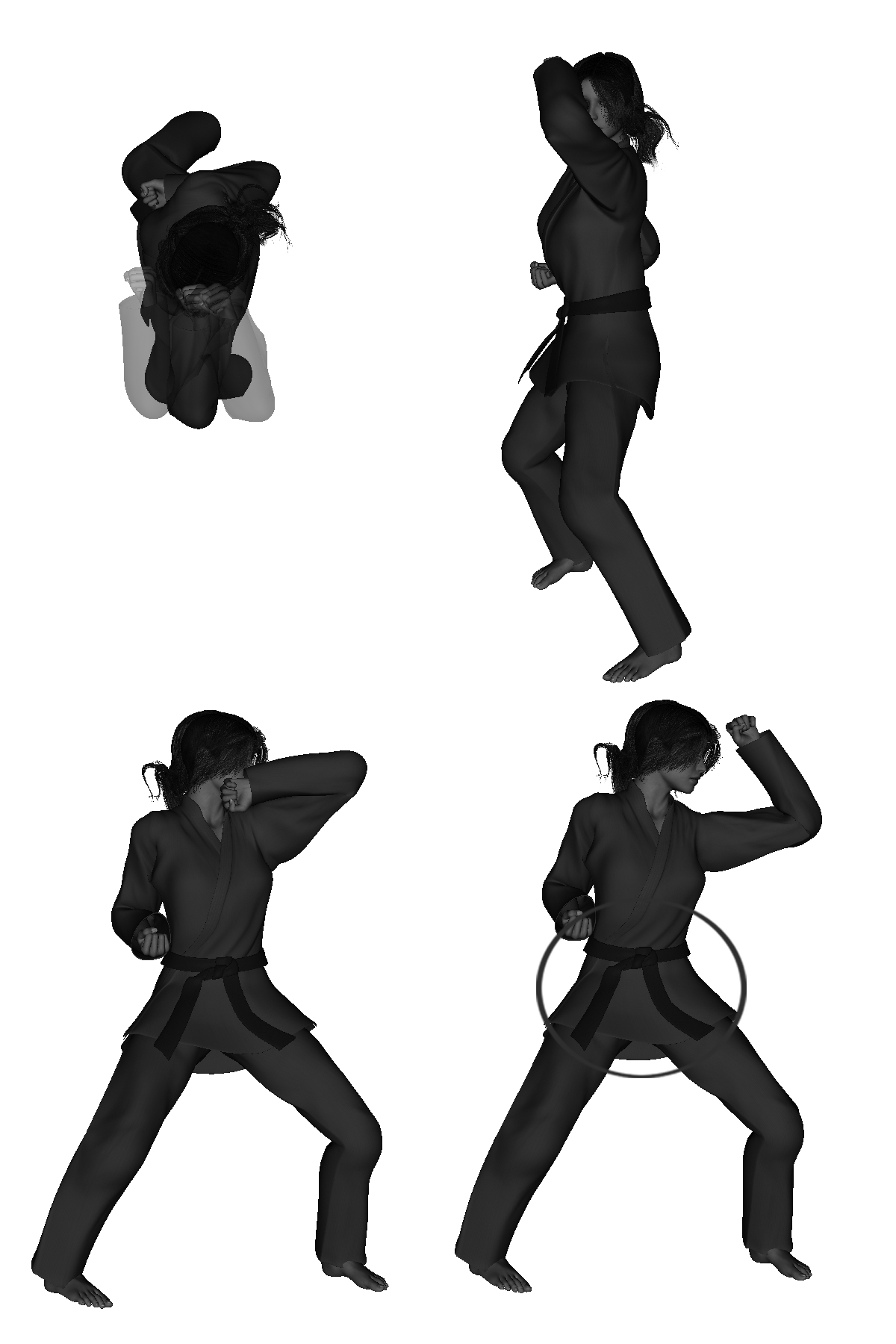 Examples of improper outward,overhead elbow execution improper width - narrow / wide, improper arc (not over head) improper execution (outward), leaning