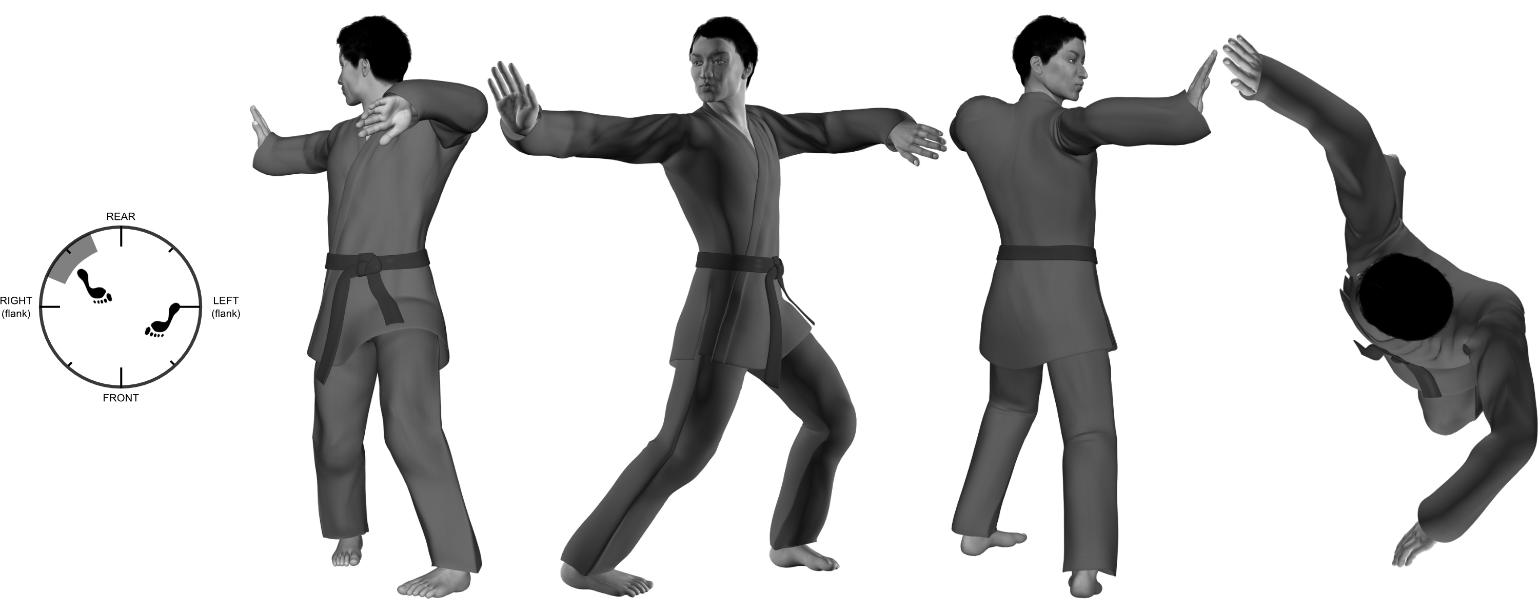 1d) figure 8 rotations with both arms from (right) reverse bow 1d) figure 8 rotations with both arms from (right) reverse bow
