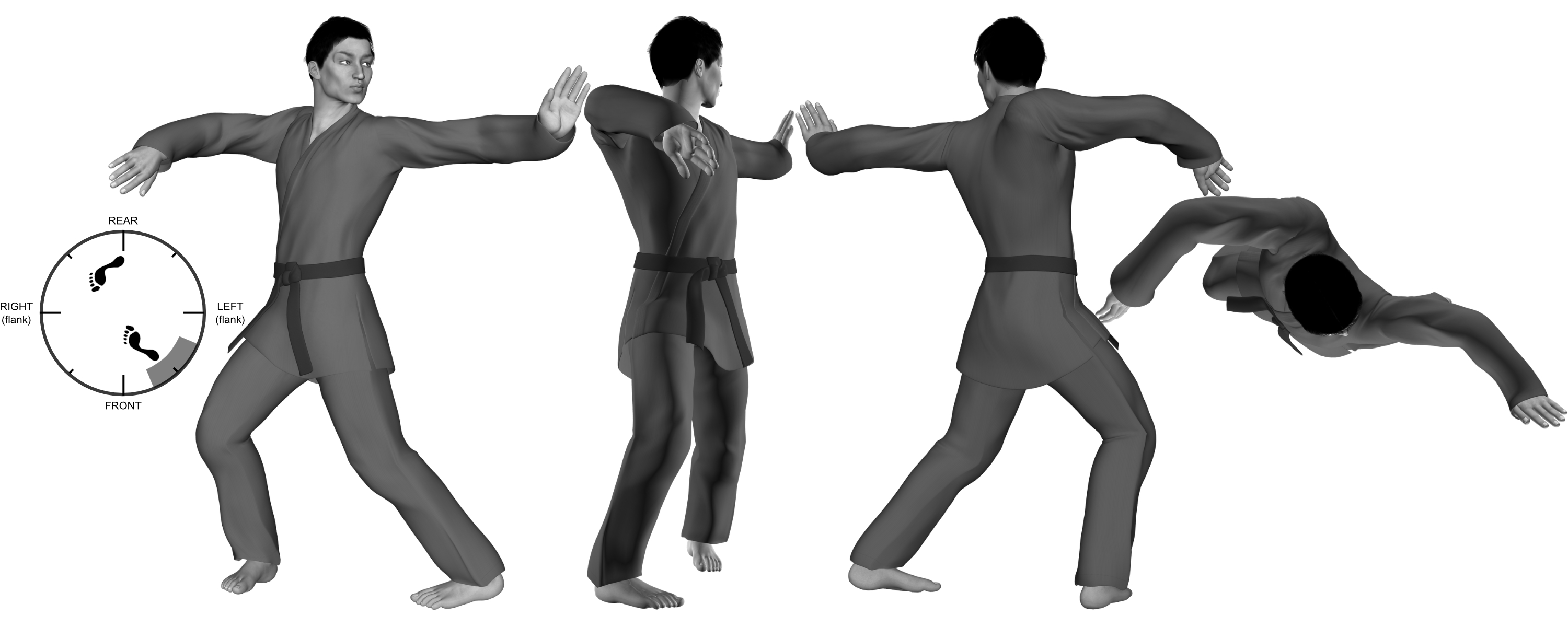 1d) figure 8 rotations with both arms from (left) reverse bow 1d) figure 8 rotations with both arms from (left) reverse bow