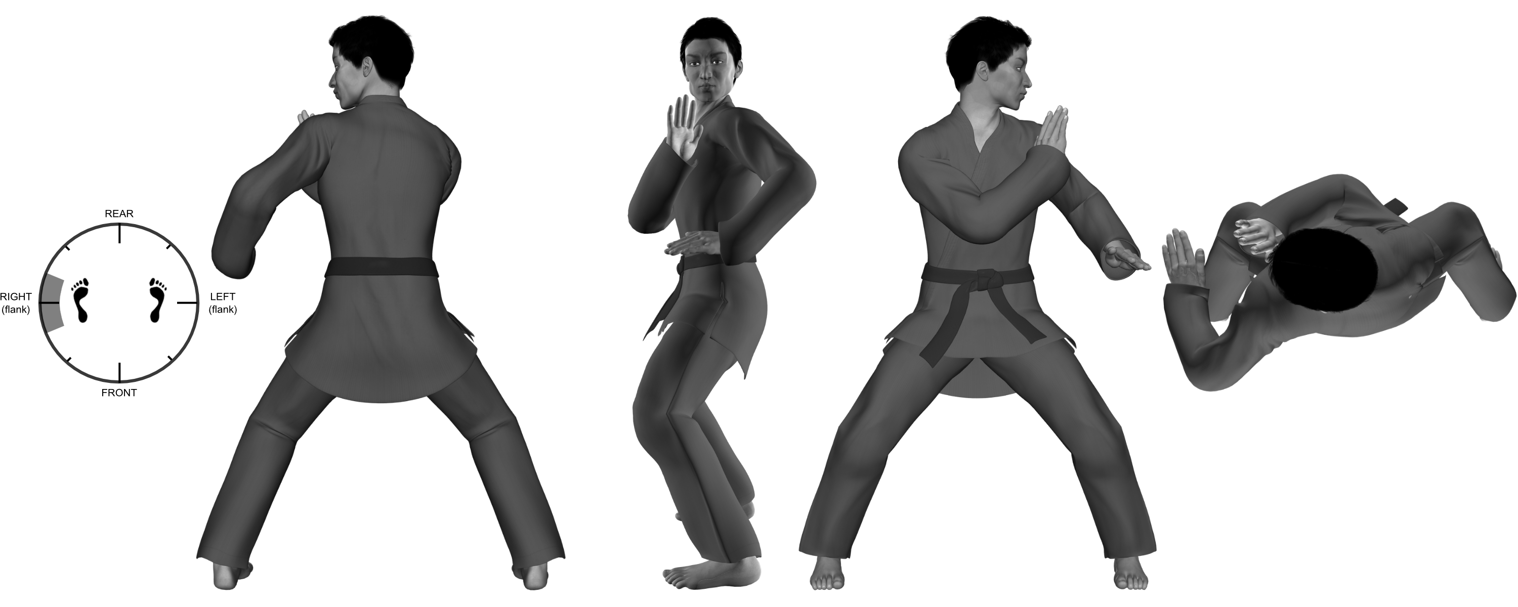 1a) (left) downward parry from (left) 90 degree cat 1a) (left) downward parry from (left) 90 degree cat