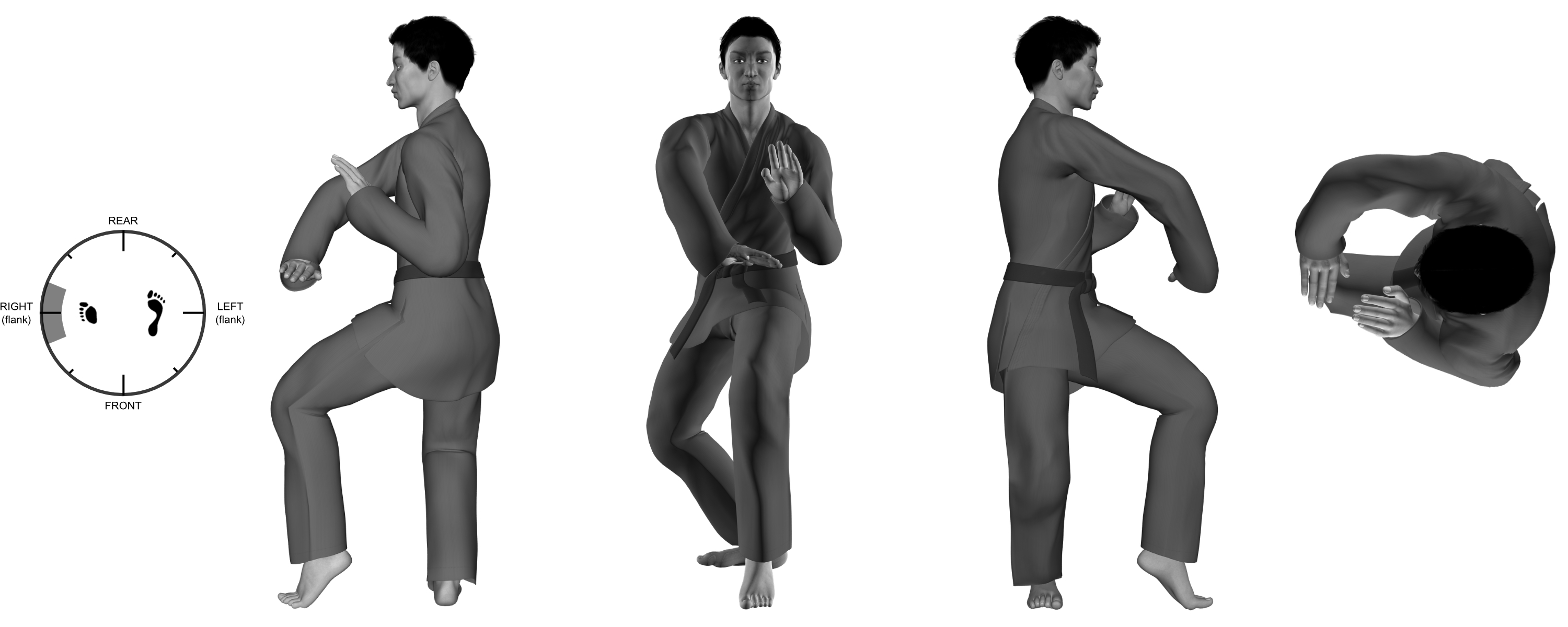 1b) (right) downward parry from (left) 90 degree cat 1b) (right) downward parry from (left) 90 degree cat