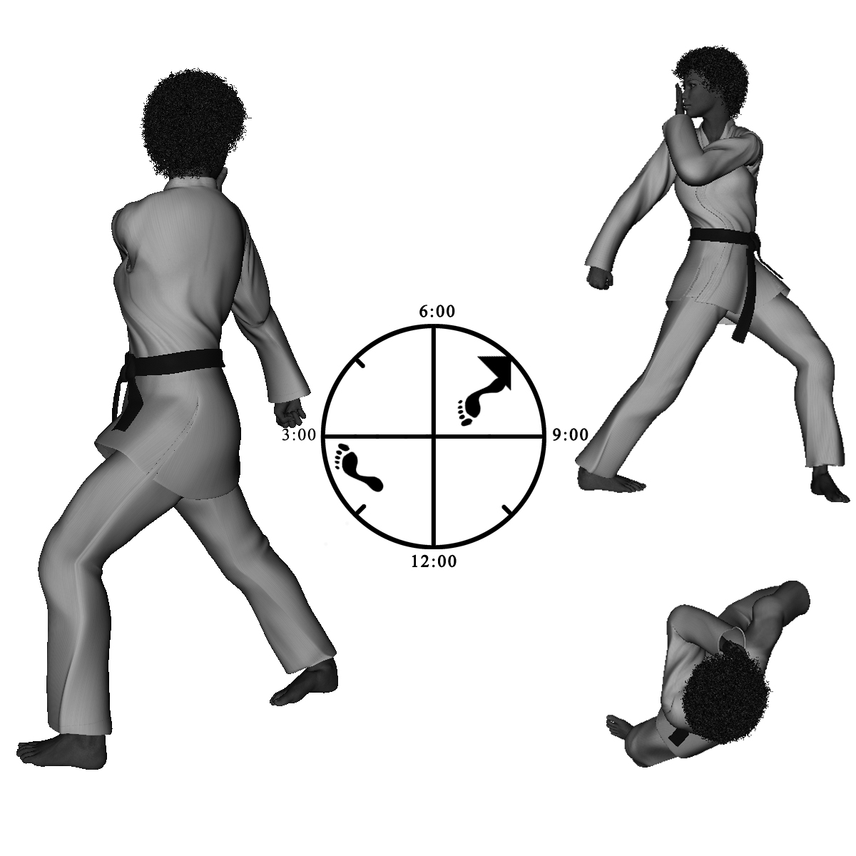 circling_wing-right_reverse_bow_with_right_hammerfist