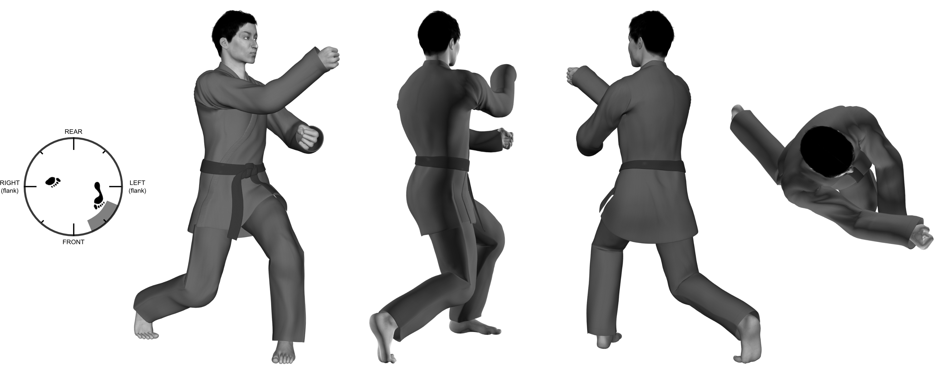 2e) (right) punch with (left) back-knuckle from (left) close kneel 2e) (right) punch with (left) back-knuckle from (left) close kneel