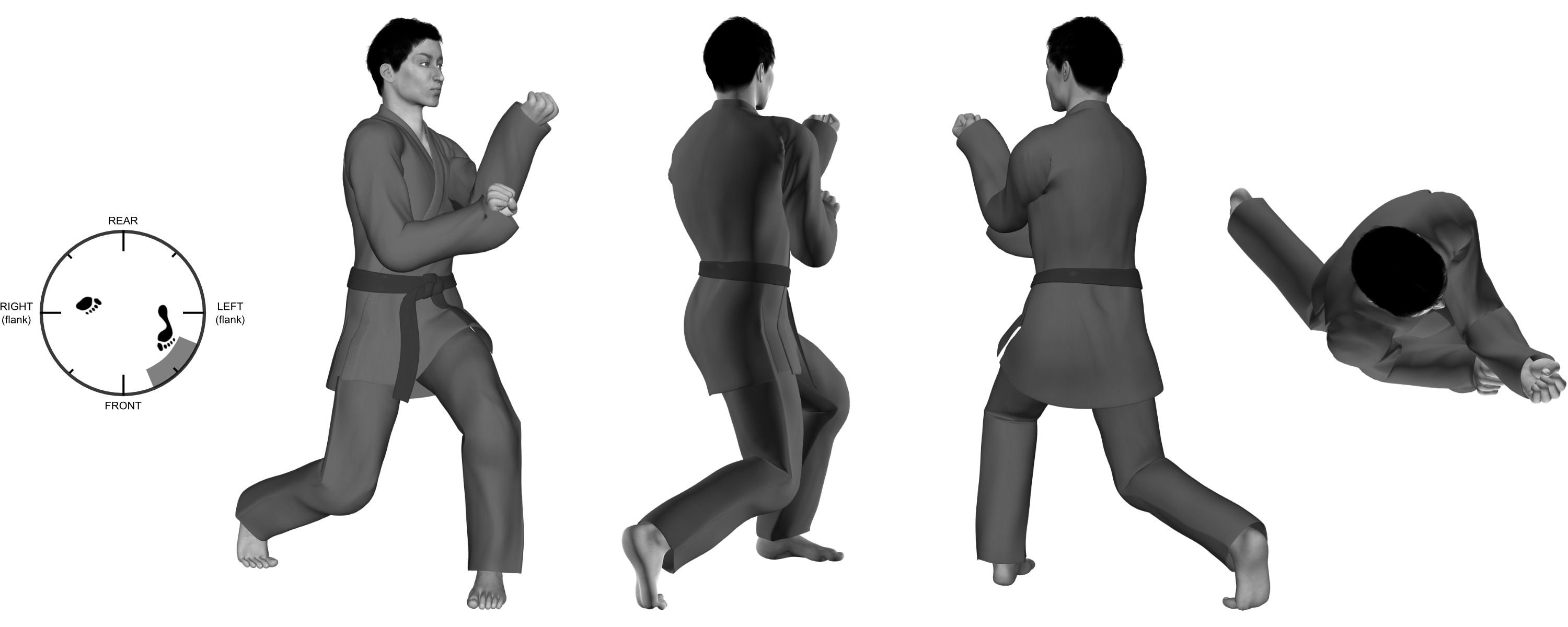 3) (left) vertical back-knuckle with (right) grab from (left) close kneel 3) (left) vertical back-knuckle with (right) grab from (left) close kneel
