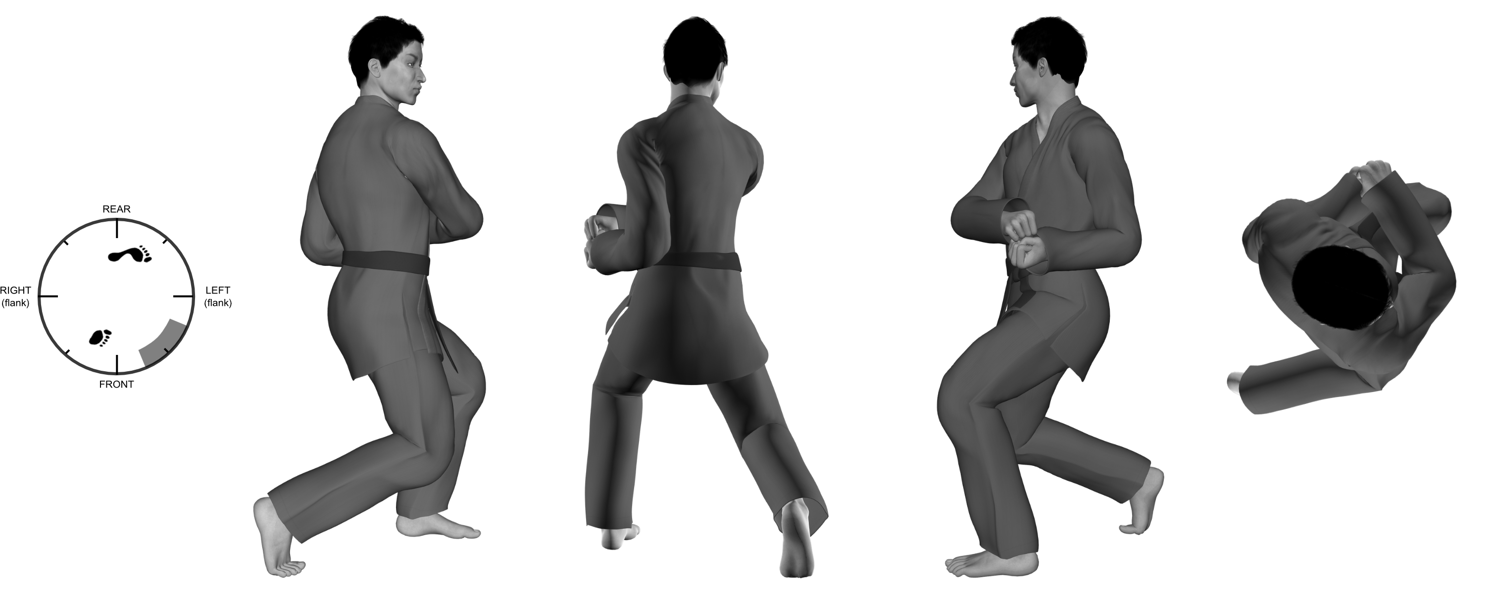 1d) transitional (cup and saucer) position from (left) wide kneel 1d) transitional (cup and saucer) position from (left) wide kneel