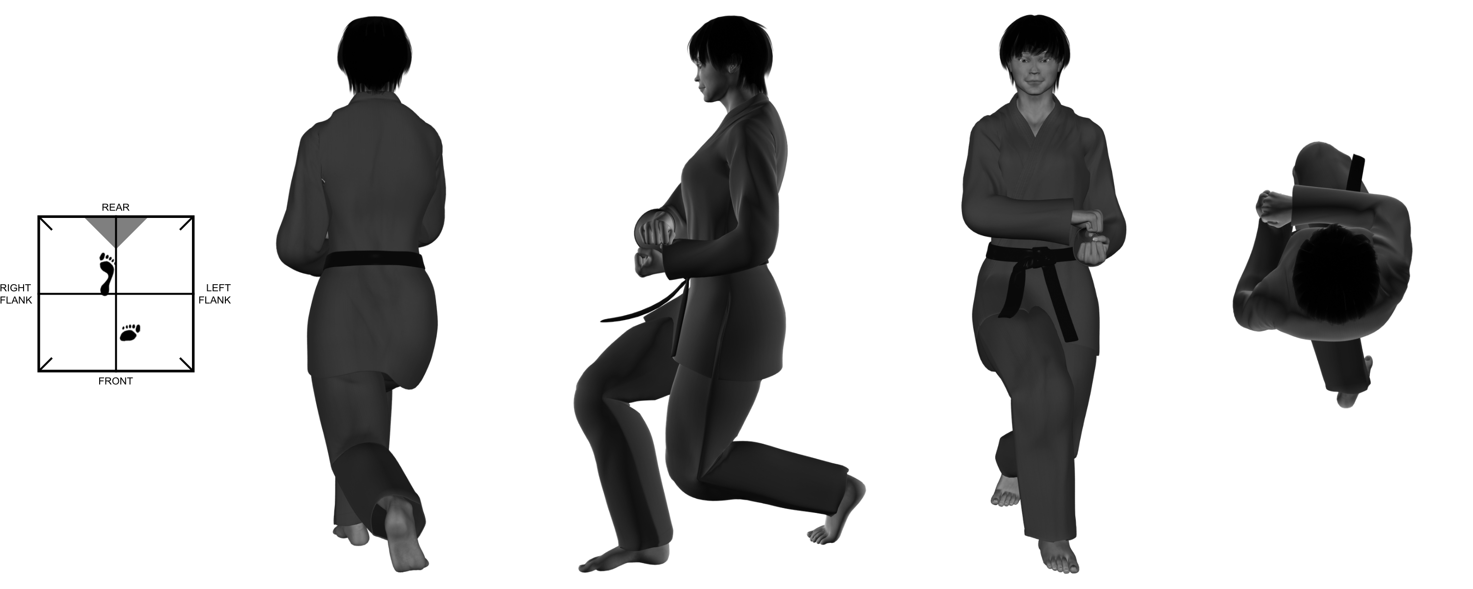 5c) (right) stomp from (right) twist 5c) (right) stomp from (right) twist