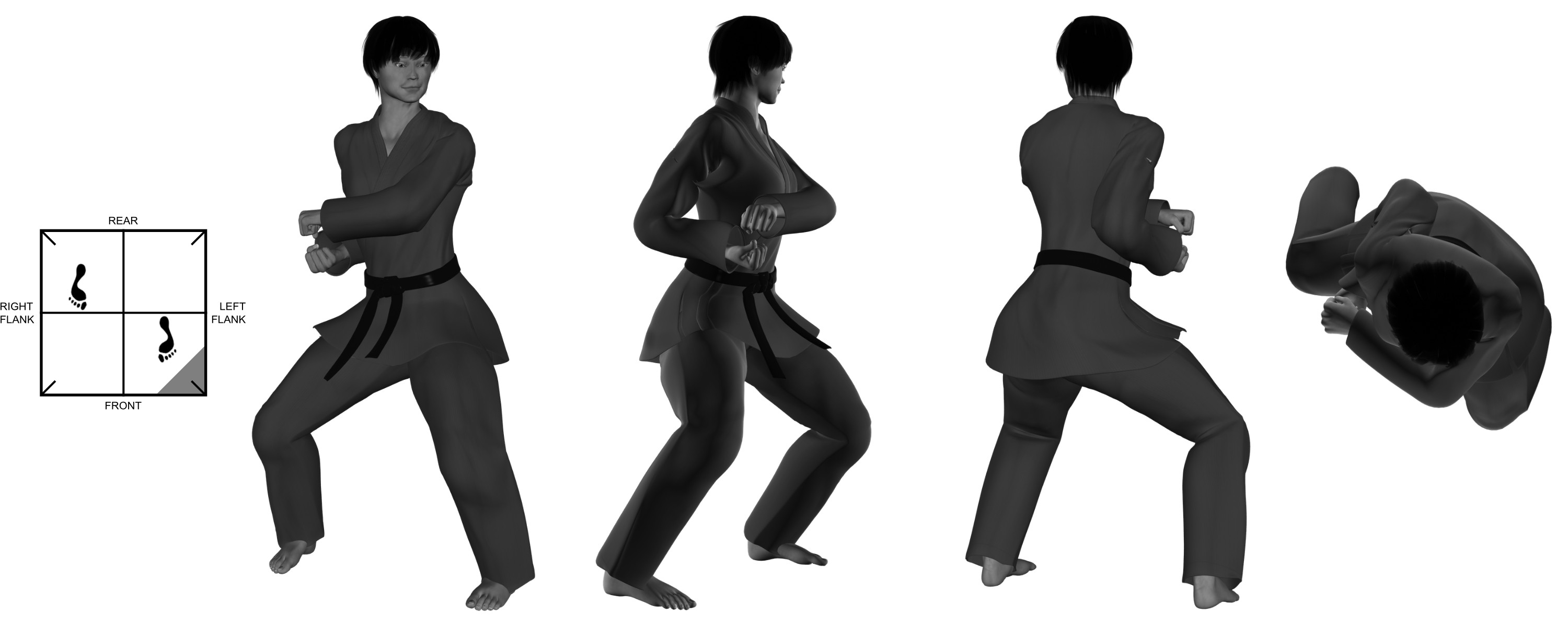 6c) (left) (pressing) stomp from (left) neutral bow 6c) (left) (pressing) stomp from (left) neutral bow