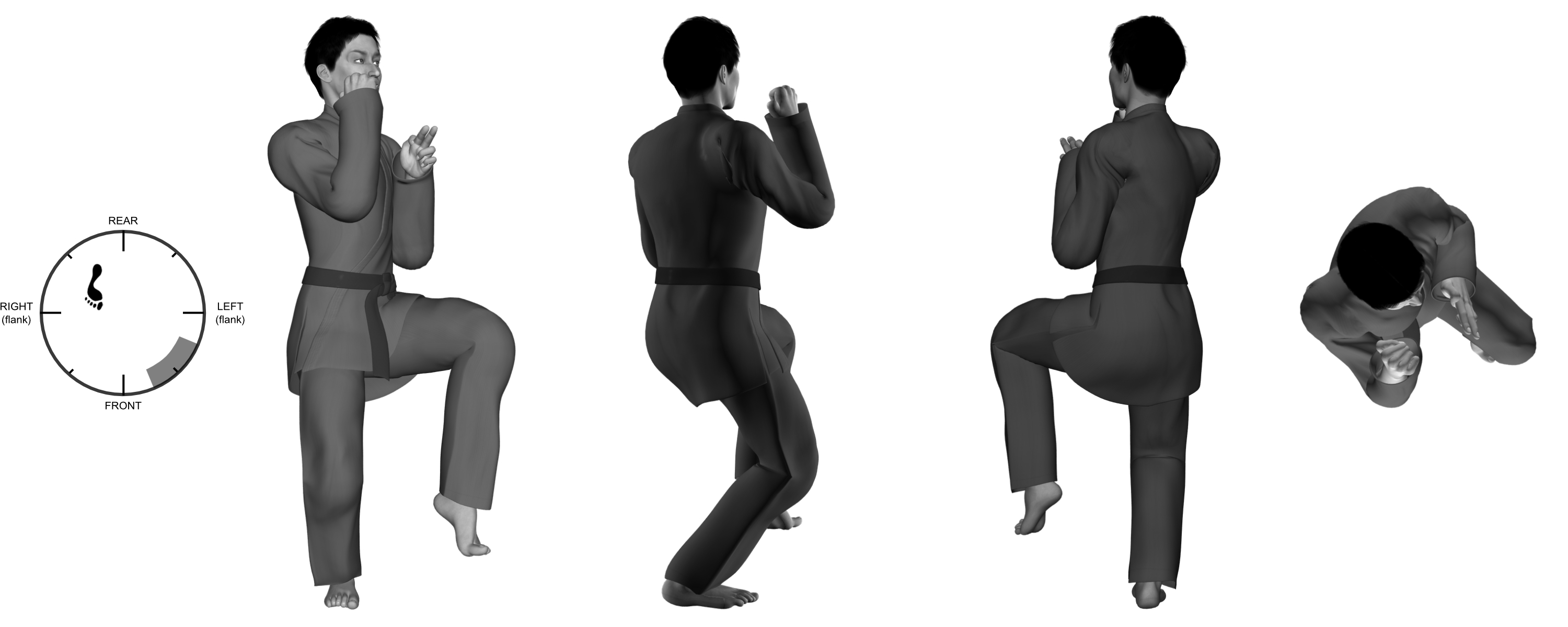 1c) transition (a) to Unfurling Crane