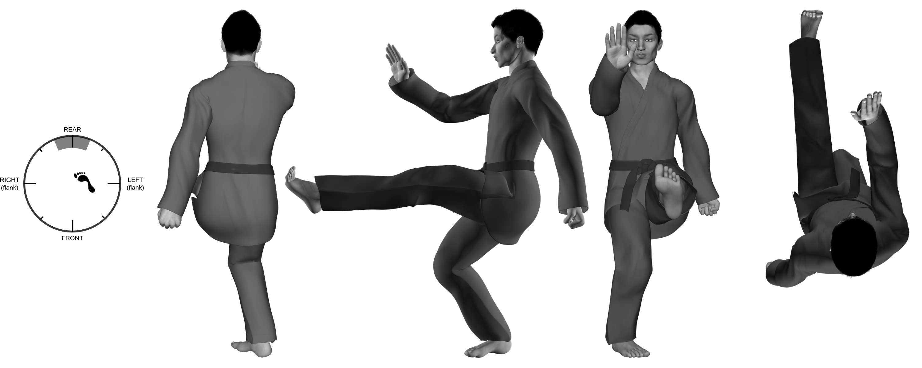 3) (left) front (ball) kick