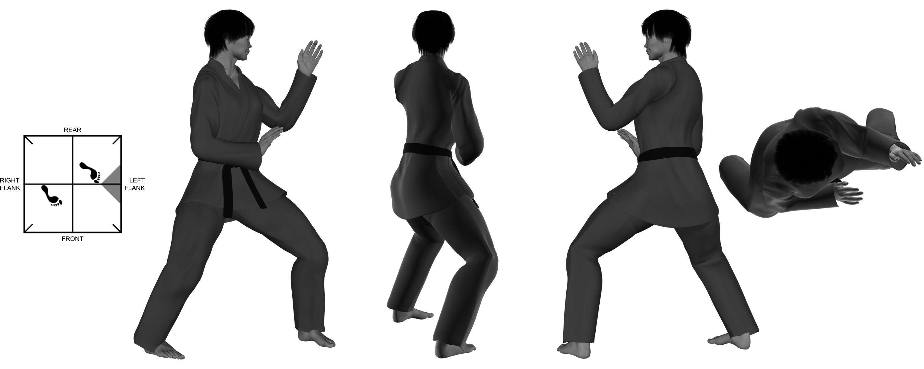 1a) (left) neutral bow transition