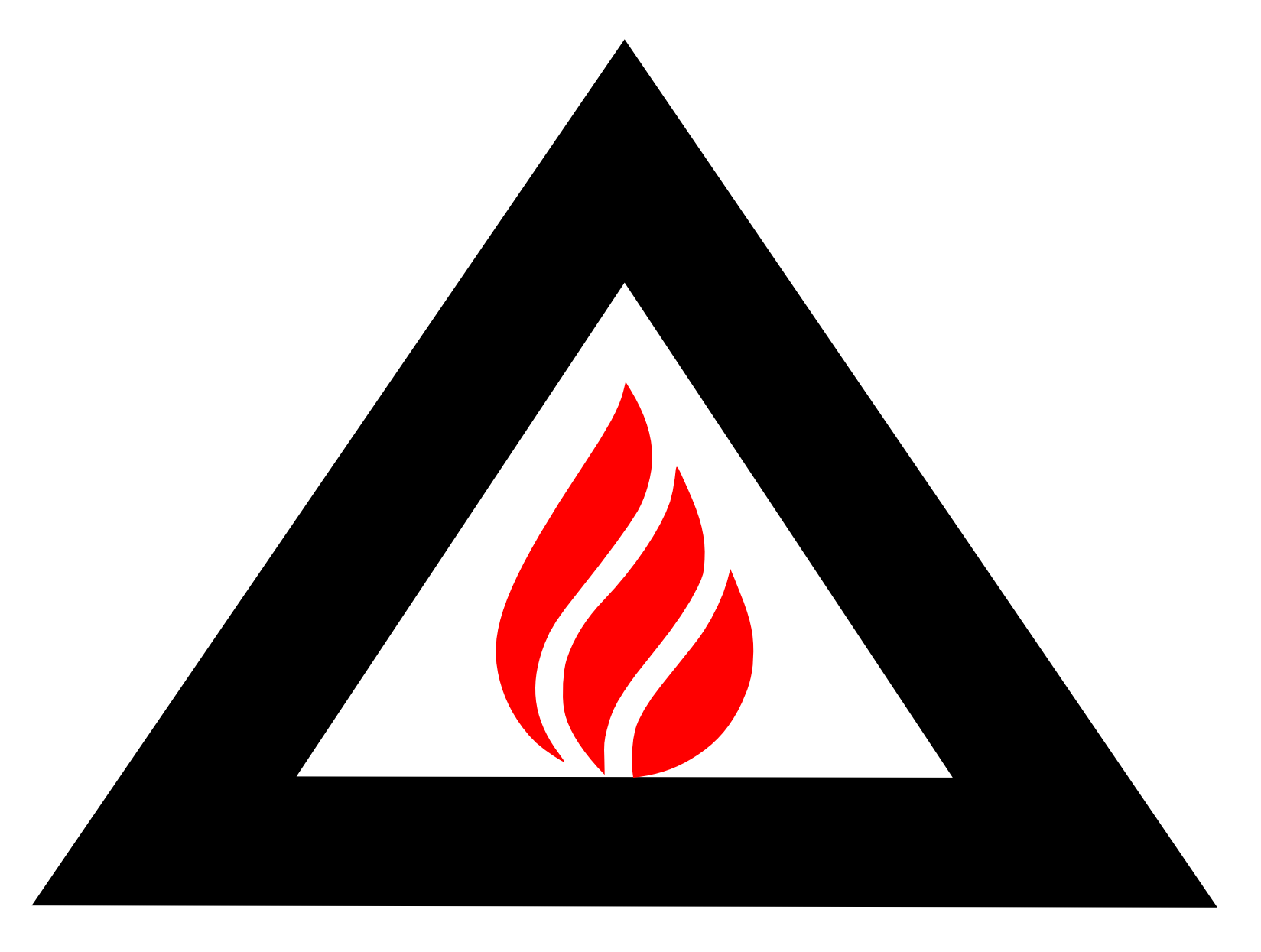 AKC - Flame in Triangle