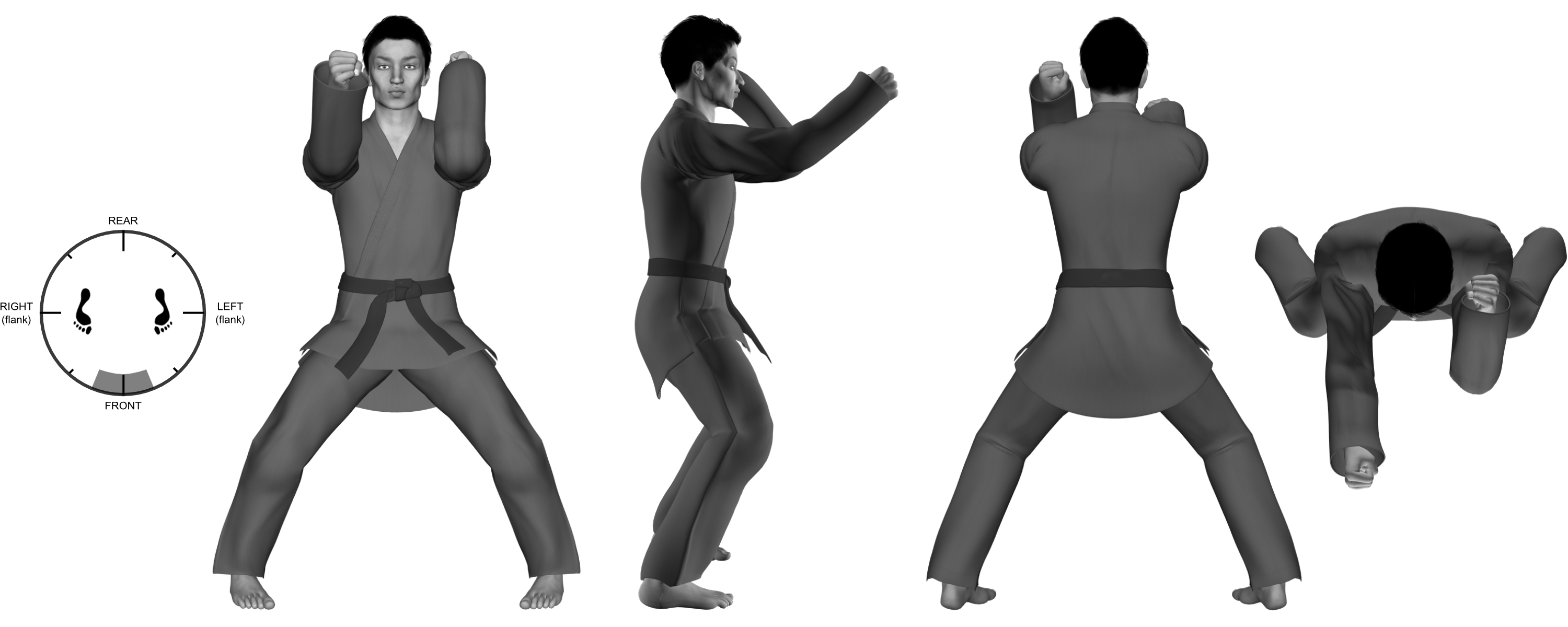 4b) (left + right) arm diagonal angles switched (simulated arm break) 4b) (left + right) arm diagonal angles switched (simulated arm break)