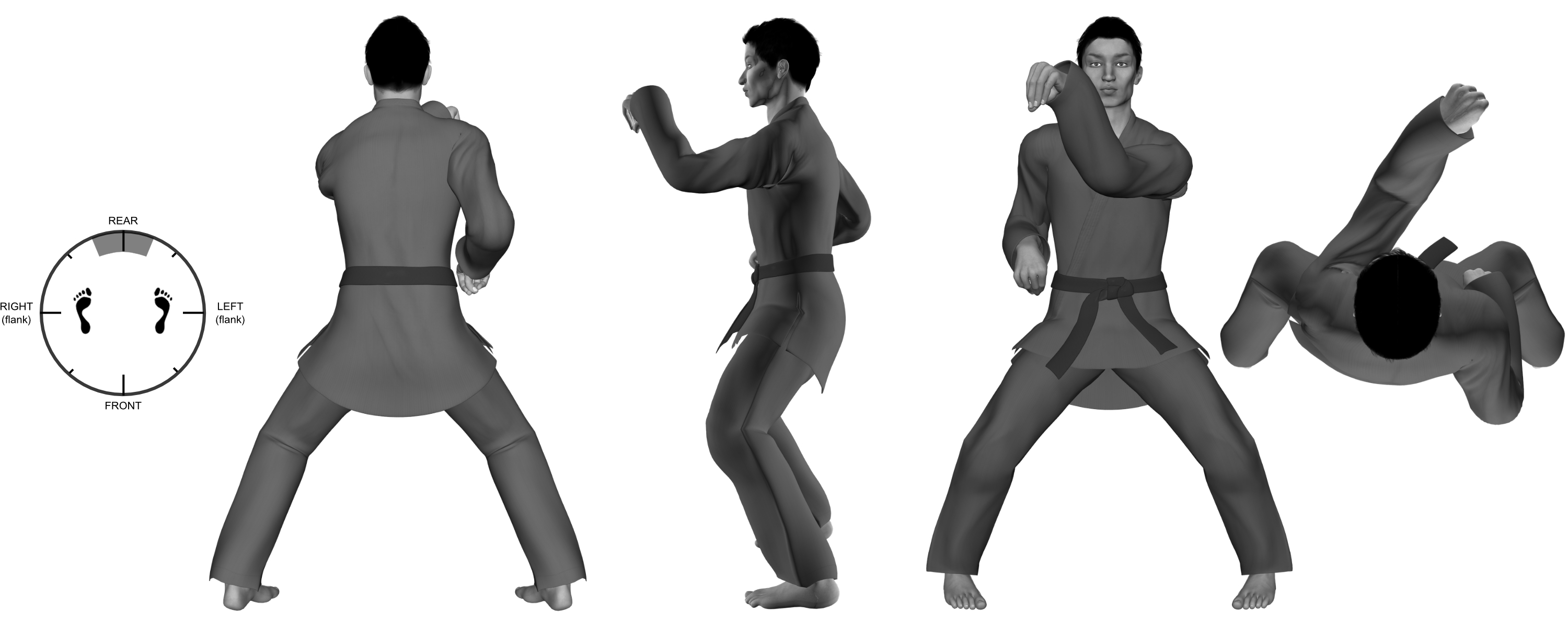 10a) (left) downward shape of crane from horse