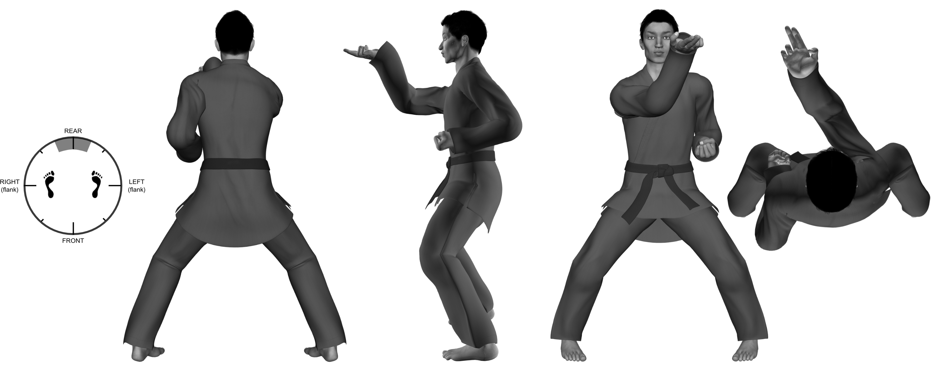 6a) (right) inward two-finger slice from horse