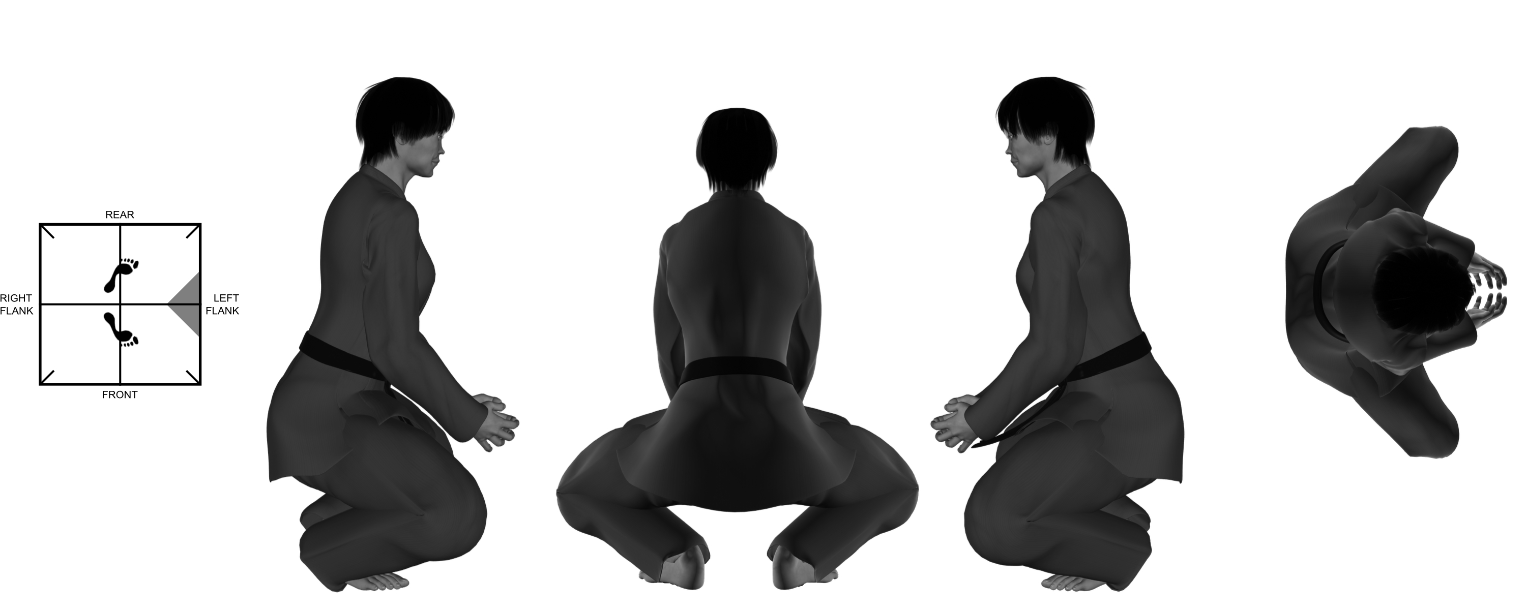 5a) double face grab from diamond stance 5a) double face grab from diamond stance