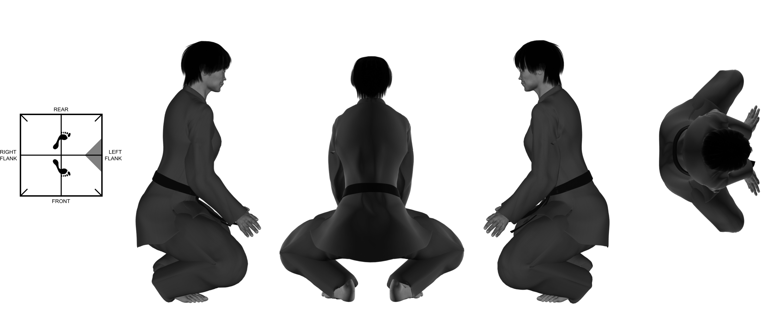 4) double downward heel-palms (concrete facial) from diamond stance 4) double downward heel-palms (concrete facial) from diamond stance