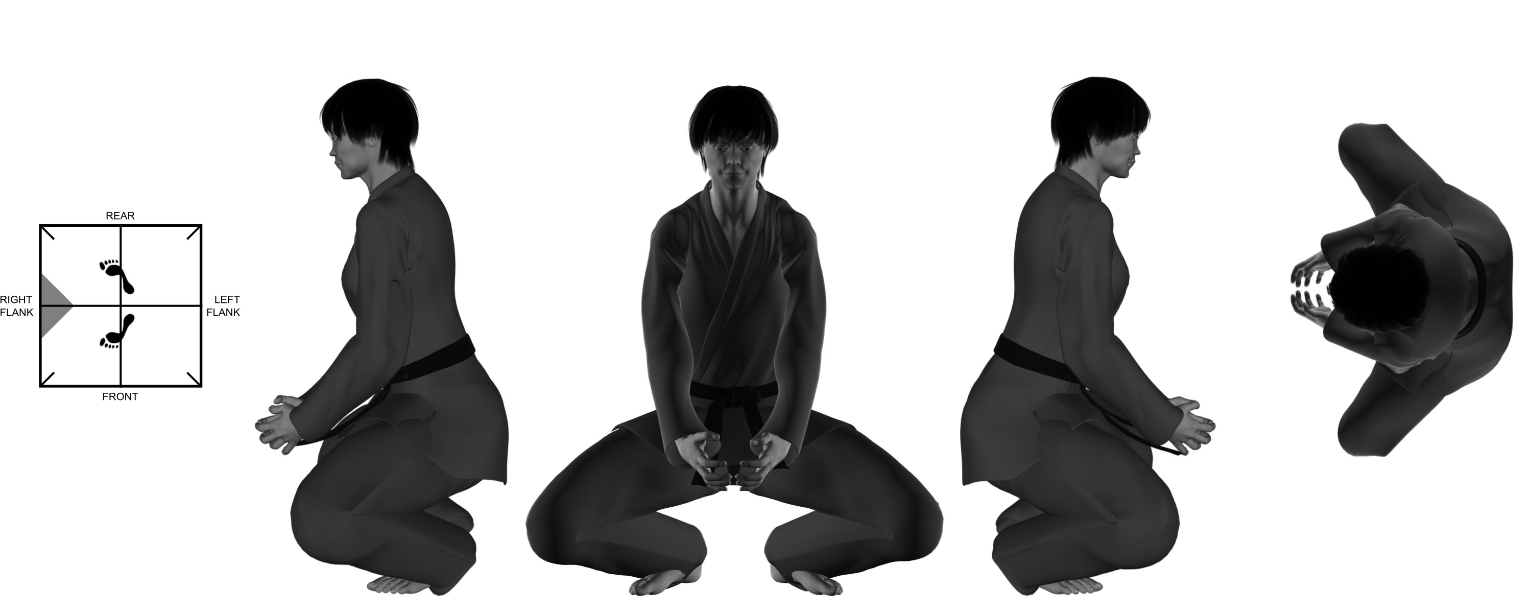 5a) double face grab from diamond stance 5a) double face grab from diamond stance