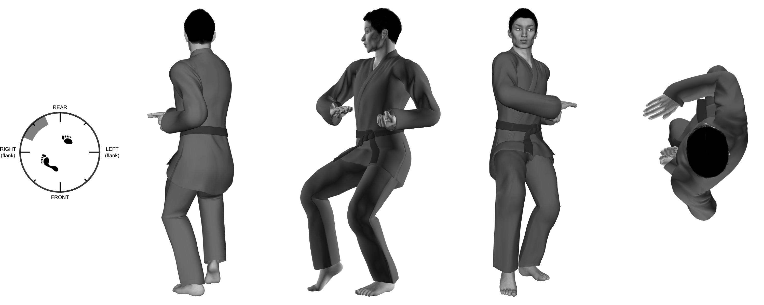 1a) (right) push-down from (right) 45 degree cat 1a) (right) push-down from (right) 45 degree cat