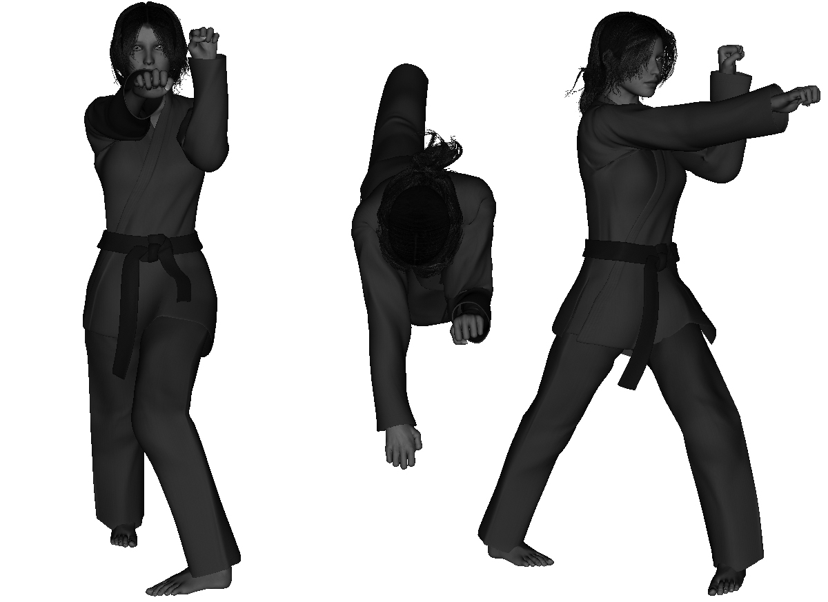 Example of a proper half-knuckle Example of a proper half-knuckle