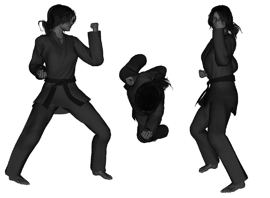 Example of a proper inward, overhead elbow (left)